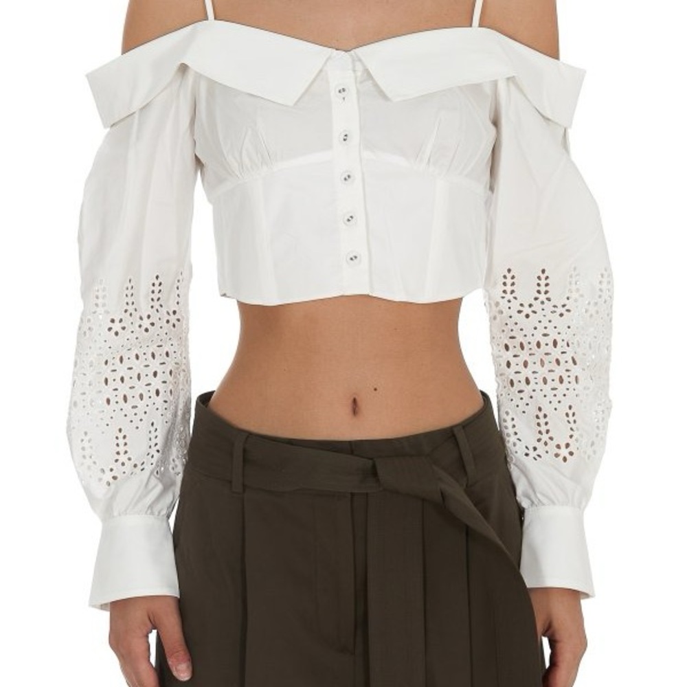 Self-Portrait White Off-Shoulder Blouse